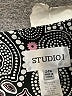Studio 1 100% Polyester Paisley Gray Casual Dress Size 24 waist - photo 7