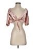Shein 100% Polyester Pink 3/4 Sleeve Blouse Size 4 - photo 1