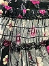 Unbranded Floral Black Casual Pants Size S (estimated) - photo 8