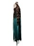 Boston Proper Animal Print Teal Cocktail Dress Size S - photo 4
