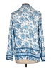 Haver + Blair 100% Polyester Paisley Blue Long Sleeve Blouse Size L - photo 2