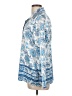 Haver + Blair 100% Polyester Paisley Blue Long Sleeve Blouse Size L - photo 5