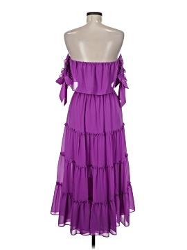 fitted lace wedding dress Misa Los Angeles Purple Floral Maxi Dress UK XS