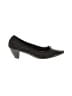 Paul Mayer Attitudes 100% Leather Black Heels Size 7 1/2 - photo 1