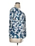 Lavish Blue Short Sleeve Blouse Size XL - photo 4