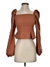 Shein Brown 3/4 Sleeve Blouse Size S - photo 1
