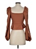 Shein Brown 3/4 Sleeve Blouse Size S - photo 2