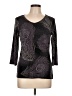 Unbranded Black 3/4 Sleeve Top Size L (estimated) - photo 1
