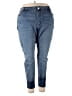 Lane Bryant Color Block Blue Jeans Size 28 waist - photo 1