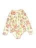 Roxy Floral Ivory Long Sleeve Onesie 12-18 MO / 18 MO - photo 1