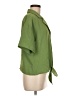 Lily Star 100% Polyester Green Short Sleeve Blouse Size M - photo 4
