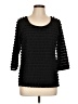 Moa Moa Black 3/4 Sleeve Top Size L - photo 1