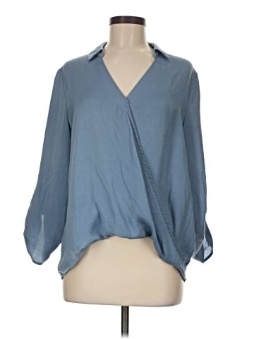 All in Favor 3/4 Sleeve Blouse (view 1)