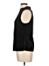 Halston Black Sleeveless Blouse Size L - photo 5