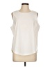 T by Talbots Ivory Sleeveless Blouse Size L - photo 1
