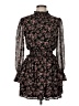 Missguided 100% Polyester Floral Black Casual Dress Size 6 - photo 1