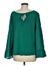 Ann Taylor LOFT Green Long Sleeve Blouse Size M - photo 2