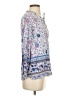 Walker & Wade 100% Rayon Blue 3/4 Sleeve Blouse Size S - photo 4