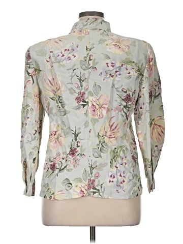 Dana B. & Karen 3/4 Sleeve Silk Top (view 2)