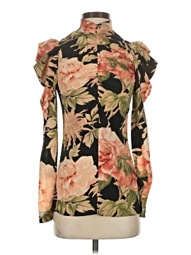 Zimmermann Long Sleeve Silk Top
