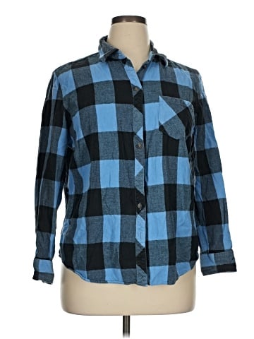 Blue Mountain Long Sleeve Button-Down Shirt (view 1)