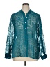 Chico's Paisley Teal Long Sleeve Blouse Size XL (3) - photo 1