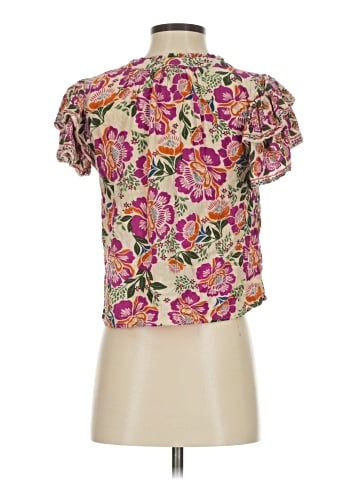 Nicole Miller Artelier Short Sleeve Blouse (view 2)