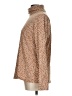 Lands' End Animal Print Brown Turtleneck Sweater Size L - photo 5