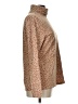 Lands' End Animal Print Brown Turtleneck Sweater Size L - photo 4
