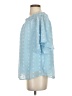 Jodifl 100% Polyester Blue Short Sleeve Blouse Size S - photo 5