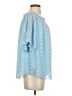Jodifl 100% Polyester Blue Short Sleeve Blouse Size S - photo 4