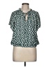 Assorted Brands Green Short Sleeve Blouse Size M (estimated) - photo 1