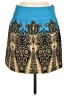 Tibi 100% Cotton Paisley Blue Casual Skirt Size 6 - photo 1