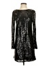Chi... Chi 100% Polyester Black Cocktail Dress Size 4 - photo 1