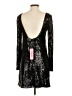 Chi... Chi 100% Polyester Black Cocktail Dress Size 4 - photo 2