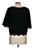 Bebe Black Short Sleeve Blouse Size L - photo 2