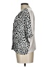 Express 100% Polyester Animal Print Silver Short Sleeve Blouse Size L - photo 5