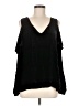 Gold Hawk Black Sleeveless Blouse Size M - photo 1