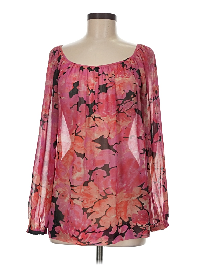 Pre-owned Cabi Long Sleeve Blouse In Pink