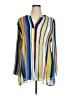 Melissa Paige 100% Polyester Stripes Blue 3/4 Sleeve Blouse Size 1X - photo 1