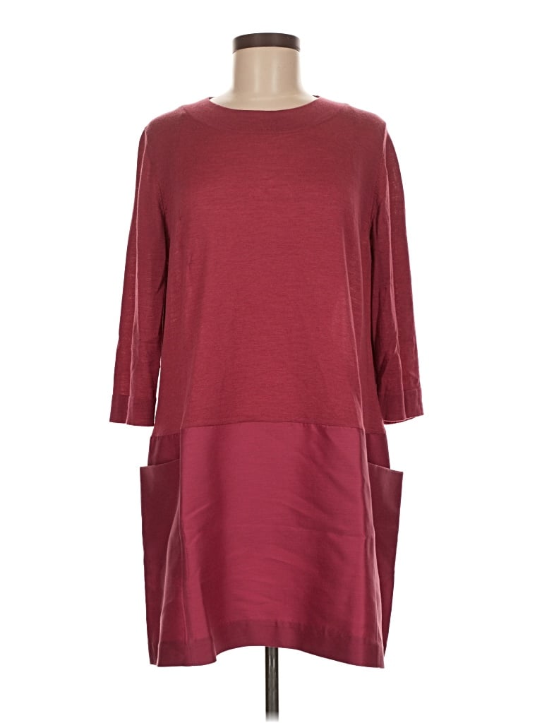Pre-owned Cos Casual Dress In Burgundy