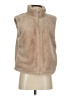 Stylus 100% Polyester Tan Faux Fur Vest Size S - photo 1
