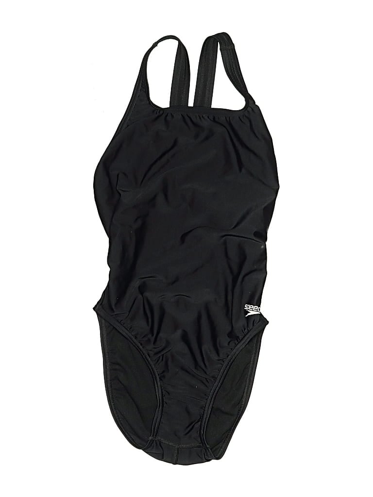 Pre-owned Speedo One Piece Swimsuit In Black