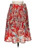 Status by Chenault 100% Polyester Paisley Red Casual Skirt Size S - photo 2