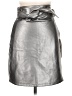 Never Fully Dressed Metallic Silver Faux Leather Skirt Size 6 - photo 1