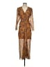 Veronica Beard 100% Silk Paisley Brown Casual Dress Size 4 - photo 1