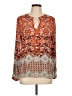Dylan 100% Rayon Orange Long Sleeve Blouse Size L - photo 1