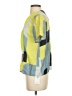 Raoul Color Block Green Short Sleeve Blouse Size XXS - photo 5