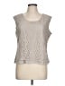 Adiva 100% Polyester Gray Sleeveless Blouse Size L - photo 1