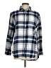 Gap Plaid Blue Long Sleeve Button-Down Shirt Size M - photo 1